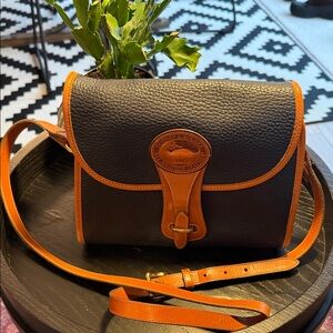 Vintage Dooney & Bourke All Weather Leather Essex Crossbody Bag-